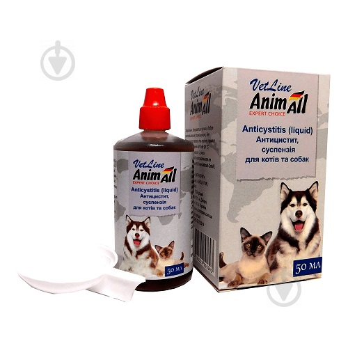 Суспензия для кошек и собак Animall Vetline Антицистит 50 мл - фото 1