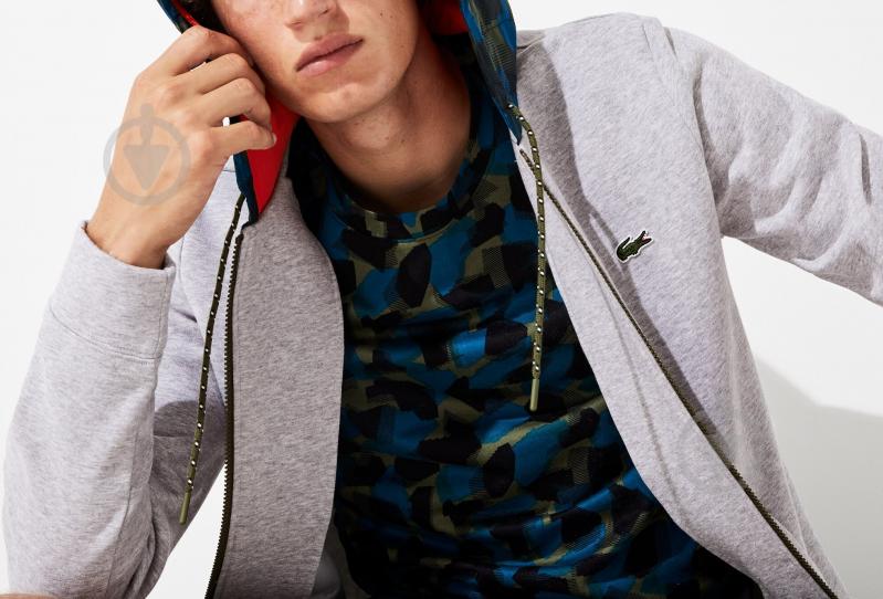 Джемпер Lacoste SH85944HV р.L сірий - фото 2 Джемпер Lacoste SH85944HV р.L сірий - фото 2