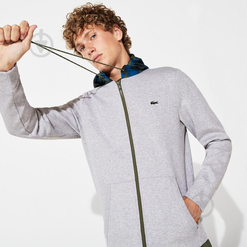 Джемпер Lacoste SH85944HV р.L сірий - фото 9 Джемпер Lacoste SH85944HV р.L сірий - фото 9