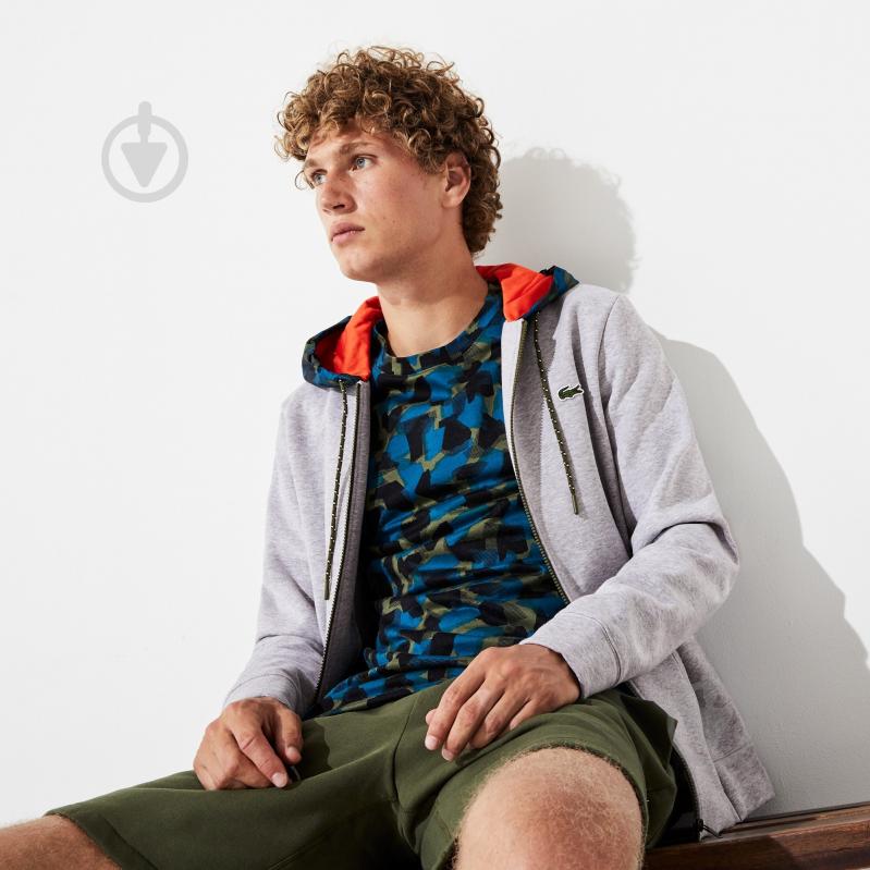 Джемпер Lacoste SH85944HV р.L сірий - фото 8 Джемпер Lacoste SH85944HV р.L сірий - фото 8