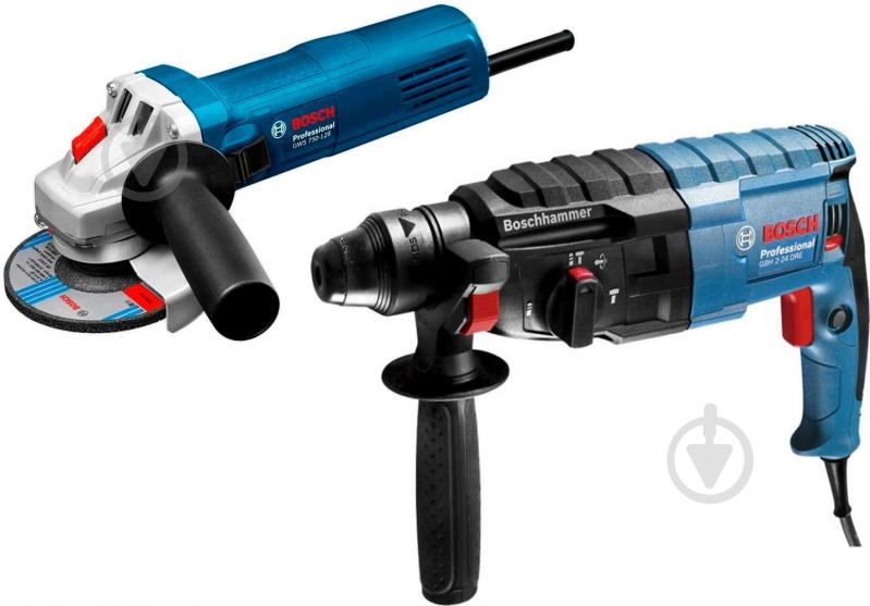 Набір електроінструментів Bosch Professional GBH 240 + GWS 750-125 Set 0611272122 - фото 1