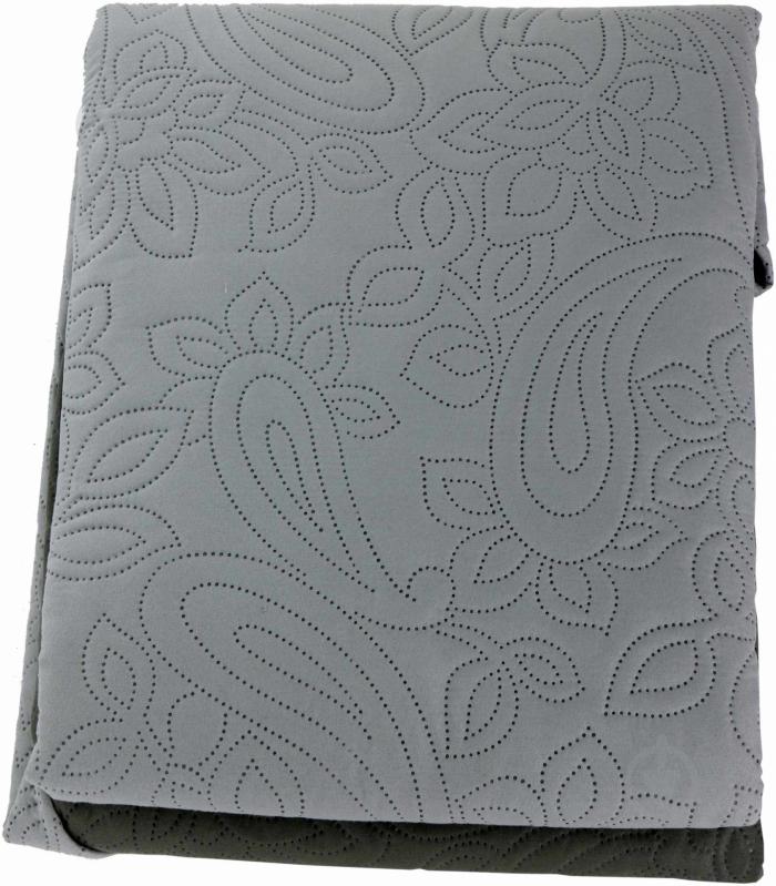Покрывало двухстороннее 140x220 см Underprice светло-серый - фото 2