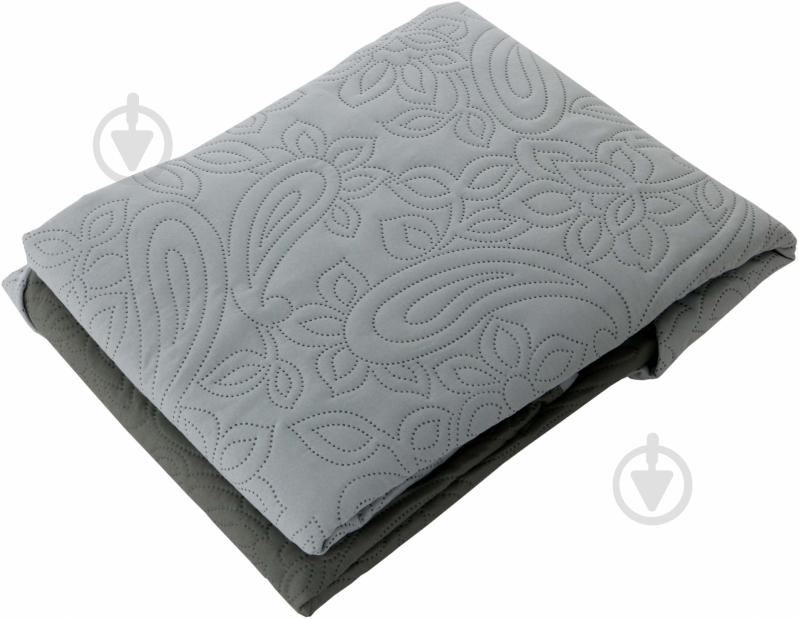 Покрывало двухстороннее 140x220 см Underprice светло-серый - фото 1