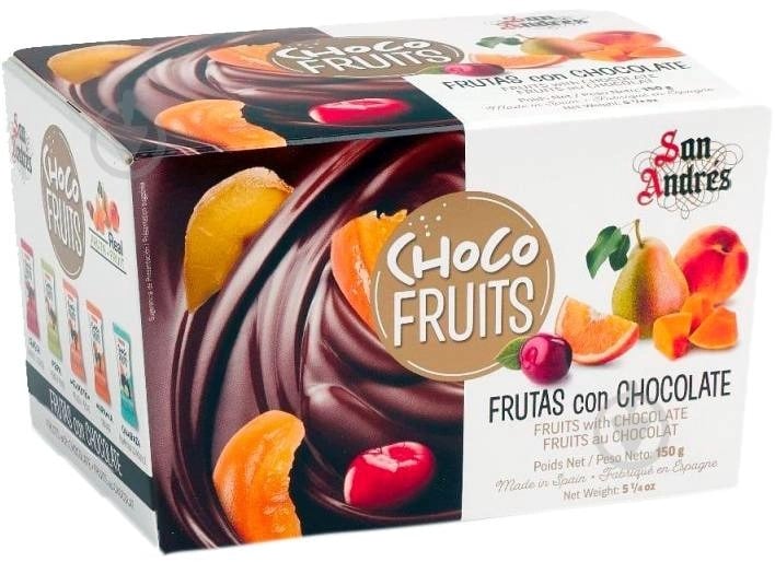 Конфеты San Andres фрукты в шоколаде Choco-Fruits 150 г (8413725009128) - фото 1 Конфеты San Andres фрукты в шоколаде Choco-Fruits 150 г (8413725009128) - фото 1