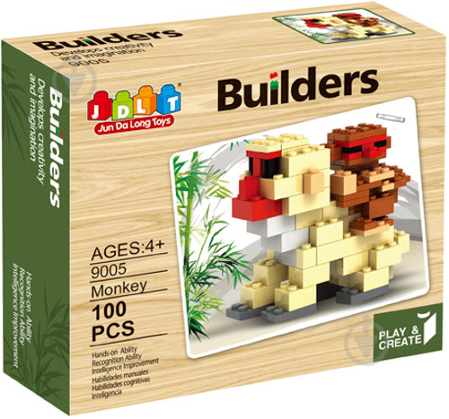 Игрушка-конструктор Builders Обезьяна 9005 - фото 1