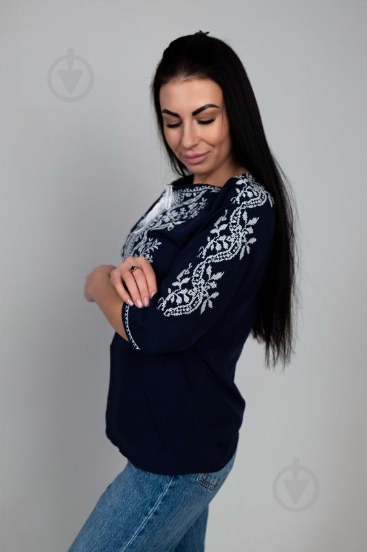 Вышиванка BeArt Волна темно-синий р. 44 1012 - фото 2