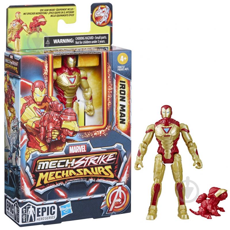 Игрушечный набор Hasbro фигурка мстителя с аксессуаром серия Марвел мех забастовка в ассортименте F6592 - фото 1