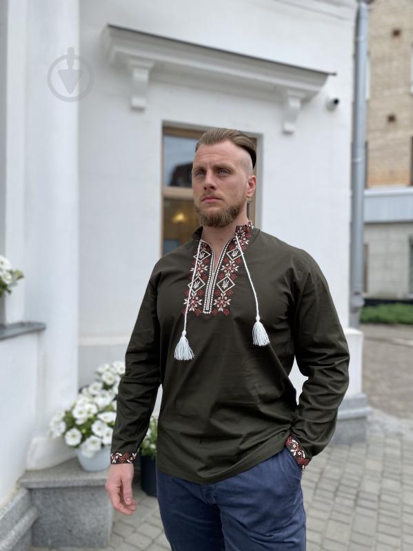 Вышиванка BeArt Герб зеленый р. 48 2007.1 - фото 1