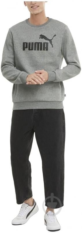 Джемпер Puma Essentials Big Logo Crew 58667803 р.L серый - фото 5 Джемпер Puma Essentials Big Logo Crew 58667803 р.L серый - фото 5
