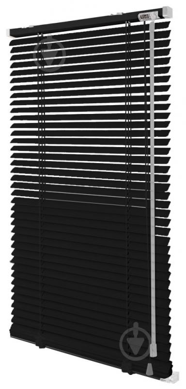 Жалюзи Rollotex алюминиевые горизонтальные с фиксацией 139х220 см черные матовые - фото 1