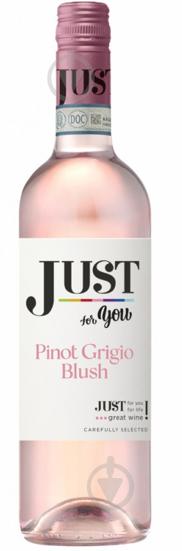 Вино JUST розовое сухое PINOT GRIGIO DOC VEGAN 0,75 л - фото 1