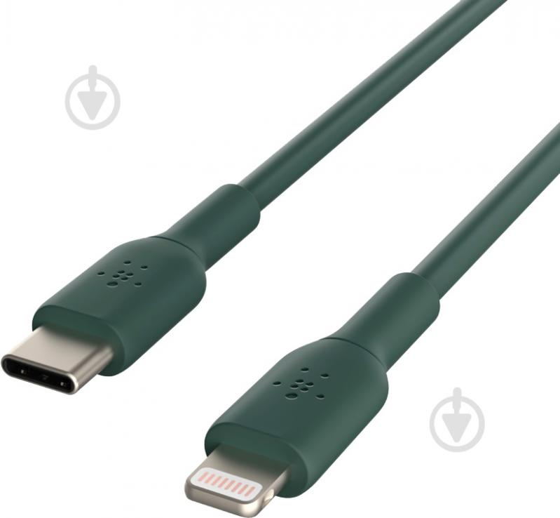 Кабель Belkin USB Type-C to Lightning 1 м midnight green (CAA003BT1MMG) - фото 6