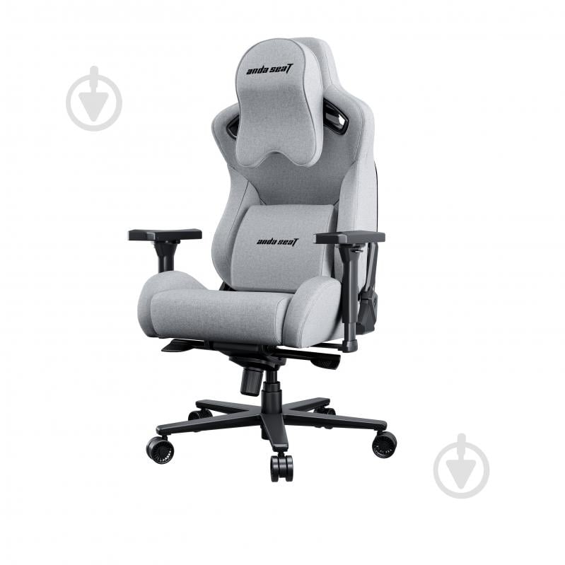 Кресло игровое Anda Seat Kaiser 2 Pro Grey Fabric Size XL серый - фото 6