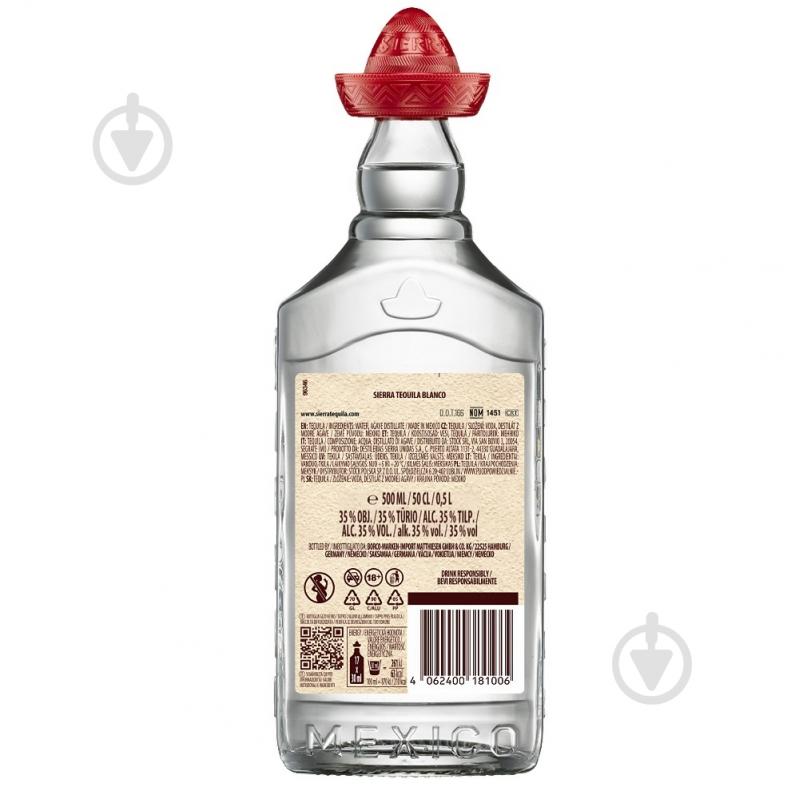 Текила Sierra Blanco 0,5 л 35% - фото 2 Текила Sierra Blanco 0,5 л 35% - фото 2