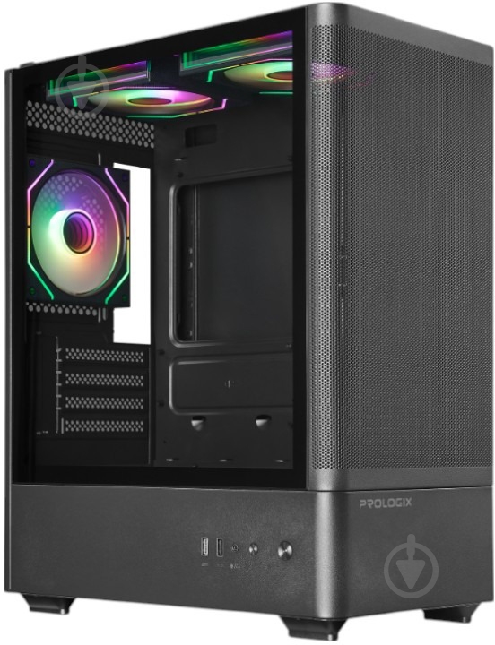 Корпус PrologiX Lumi GM-01MAB Mesh Black - фото 1