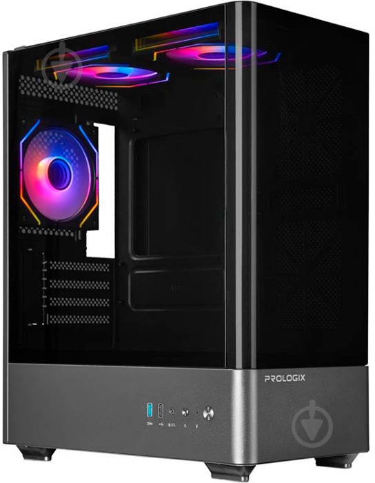 Корпус PrologiX Lumi GM-01AB Glass Black - фото 1