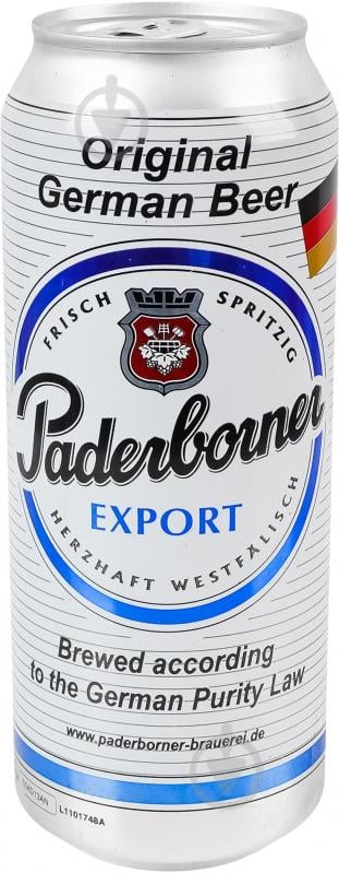 Пиво Paderborner Export 0,5 л - фото 2 Пиво Paderborner Export 0,5 л - фото 2