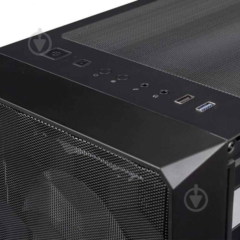 Корпус PrologiX E120 Tempered Glass&Mesh Black - фото 2