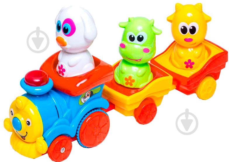 Игрушка Ранок музыкальный паровозик с животными - фото 1