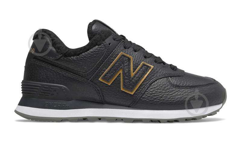 Кросівки жіночі зимові New Balance WL574RMR р.37 чорні - фото 1