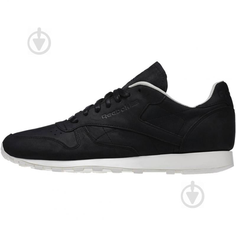 Кросівки чоловічі демісезонні Reebok CL LTHR LUX PW V68685 р.40,5 чорні - фото 2