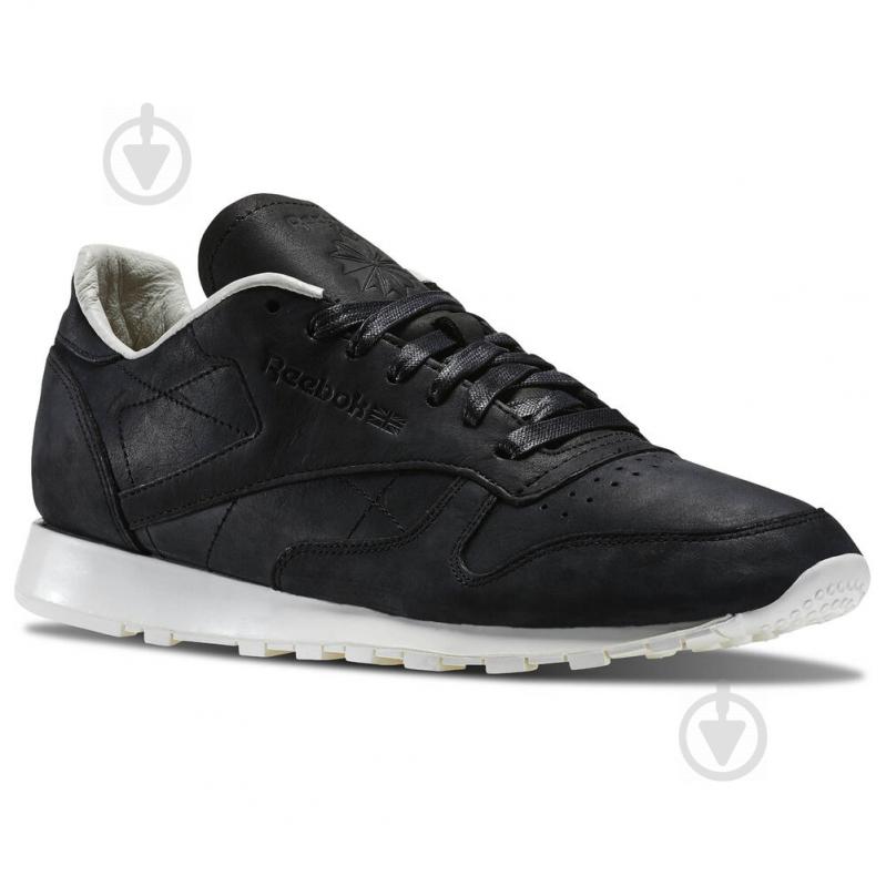 Кроссовки мужские демисезонные Reebok CL LTHR LUX PW V68685 р.41 черные - фото 1