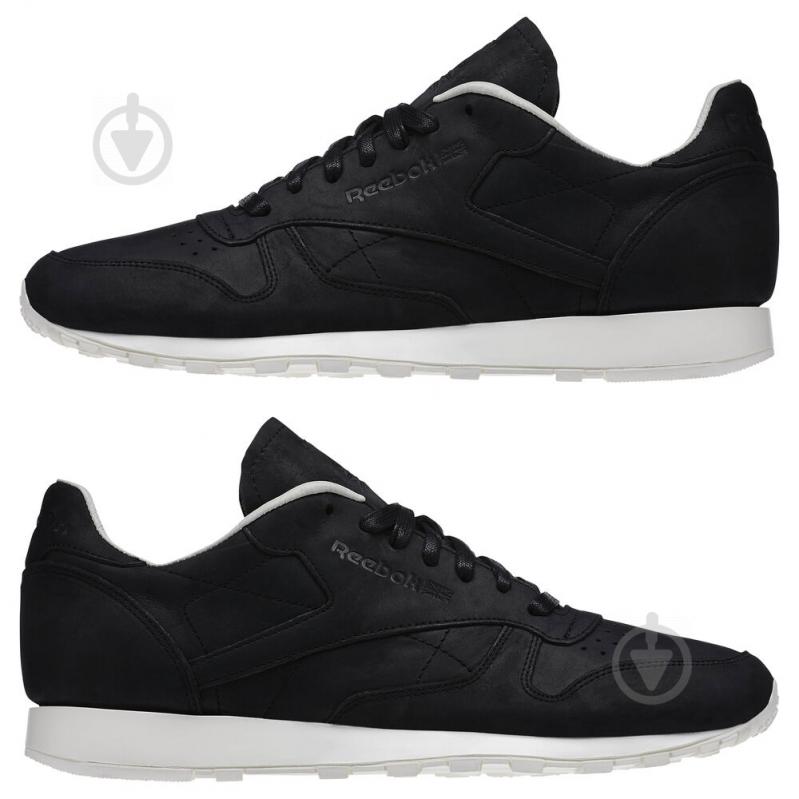 Кроссовки мужские демисезонные Reebok CL LTHR LUX PW V68685 р.41 черные - фото 7