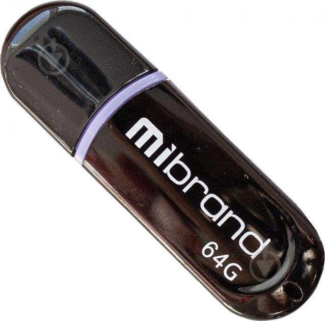 Флешпам'ять USB Mibrand Panther 64 ГБ USB 2.0 black (MI2.0/PA64P2B) - фото 1