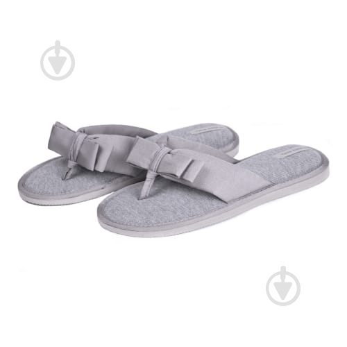 Капці домашні Twins HS-VL Flip flops бант 7146 сірий - фото 1