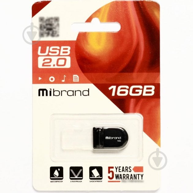 Флеш-память USB Mibrand Scorpio 16 ГБ USB 2.0 black (MI2.0/SC16M3B) - фото 2