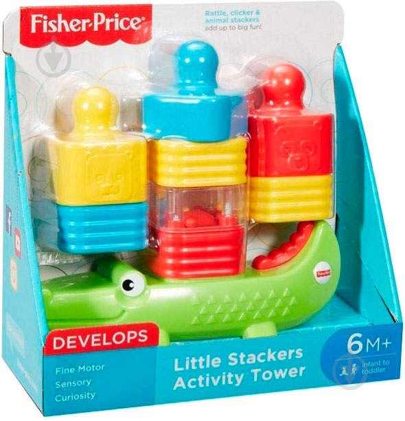 Іграшка Fisher Price пірамідка Веселий крокодил DRG34 - фото 5