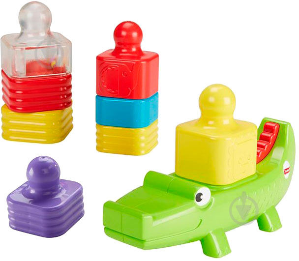 Іграшка Fisher Price пірамідка Веселий крокодил DRG34 - фото 1