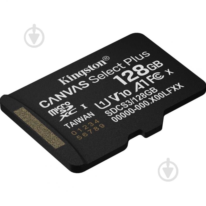 Карта пам'яті Kingston microSDXC 128 ГБ UHS-IClass 10 (SDCS3/128GBSP ) Canvas Select Plus R150MB/s - фото 2