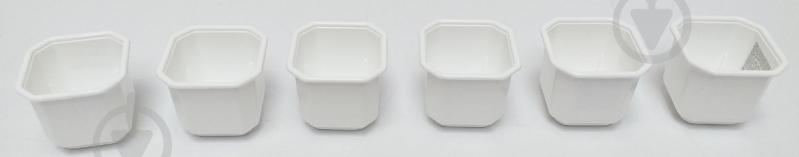 УЦІНКА! Горщик пластиковий Алеана Дама з підставкою 8,0x8,0 см квадратний 0,28 л білий (УЦ №78) - фото 3 УЦІНКА! Горщик пластиковий Алеана Дама з підставкою 8,0x8,0 см квадратний 0,28 л білий (УЦ №78) - фото 3