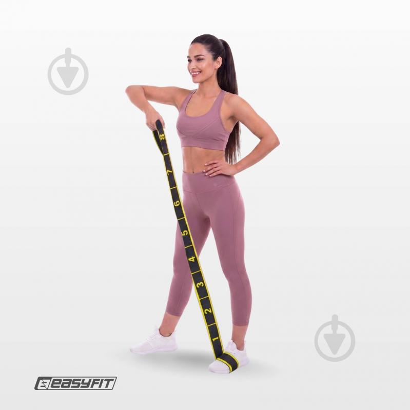 Лента-эспандер EasyFit с петлями EF-1683 желтый - фото 6