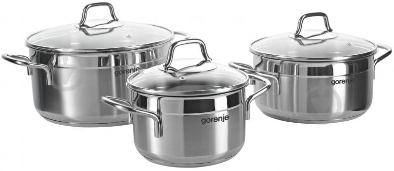 Набор кастрюль Gorenje Silver Countess CW 6 - фото 1