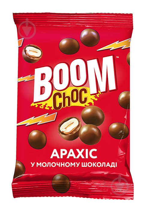 Драже Boom Choc у молочному шоколаді Арахіс 100 г - фото 1