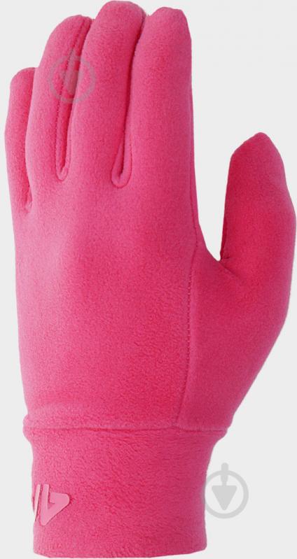 Рукавички 4F GLOVES CAS U038 4FJAW23AGLOU038-54S р.S-M рожевий - фото 1