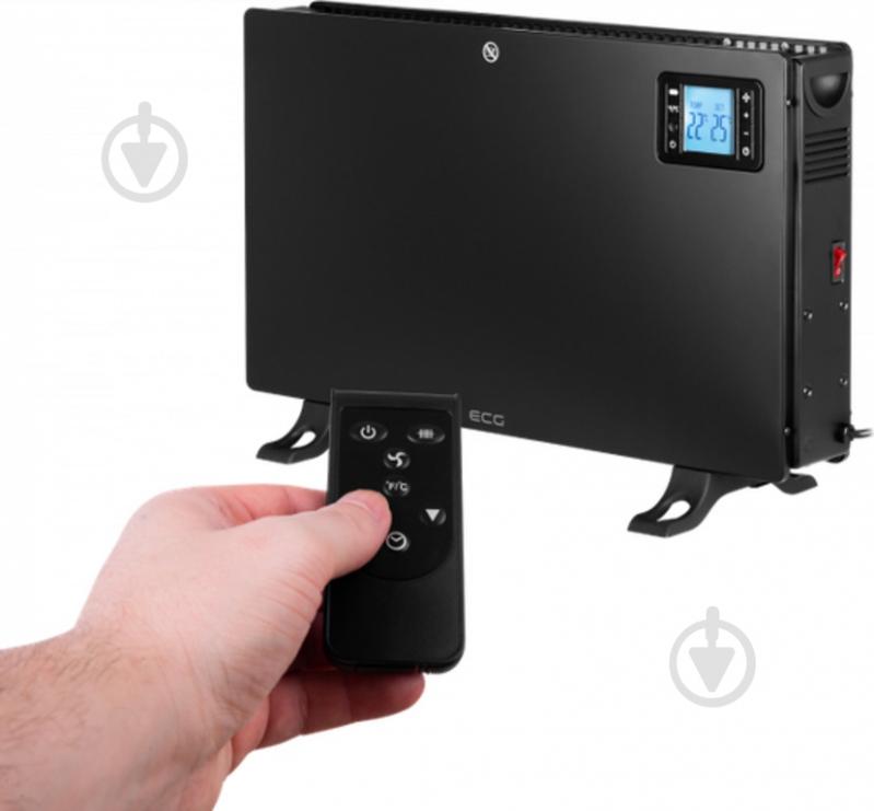 Конвектор електричний ECG TK 2080 DR Black - фото 5