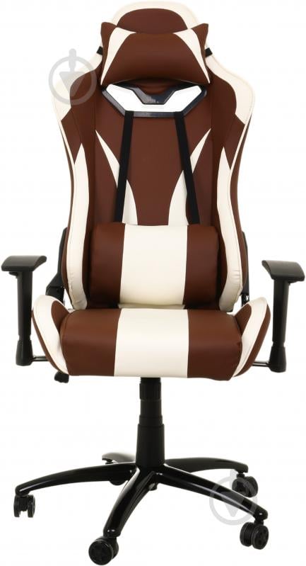 Кресло игровое Центр Меблів Тоби ALB225 коричнево-бежевый - фото 2
