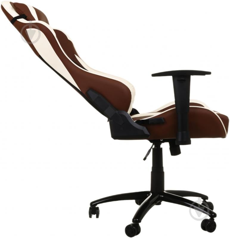 Кресло игровое Центр Меблів Тоби ALB225 коричнево-бежевый - фото 4