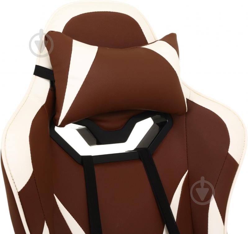 Кресло игровое Центр Меблів Тоби ALB225 коричнево-бежевый - фото 13