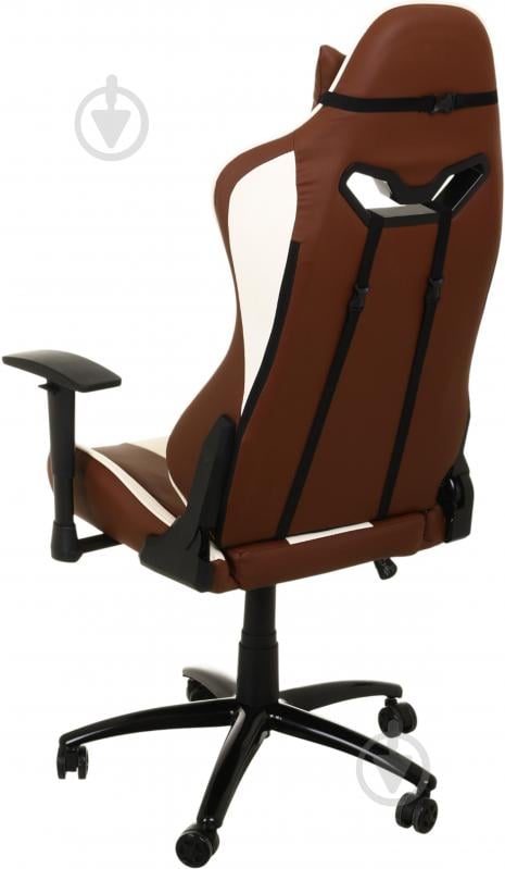 Кресло игровое Центр Меблів Тоби ALB225 коричнево-бежевый - фото 3