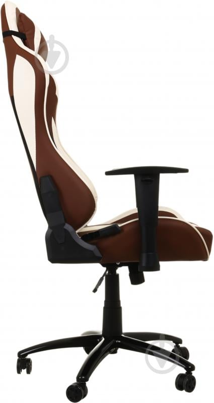 Кресло игровое Центр Меблів Тоби ALB225 коричнево-бежевый - фото 5