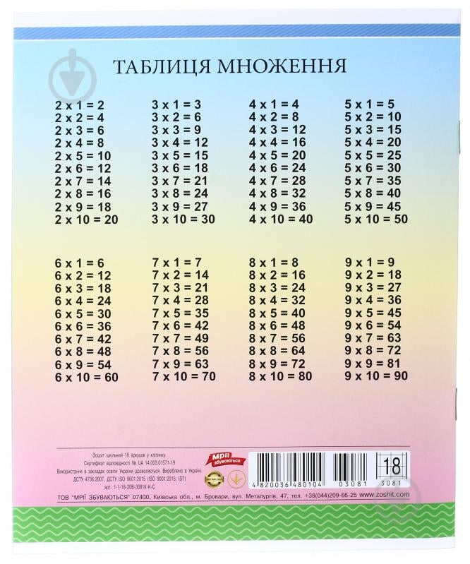 Зошит шкільний 18 аркушів у клітинку в асортименті Мрії збуваються - фото 4