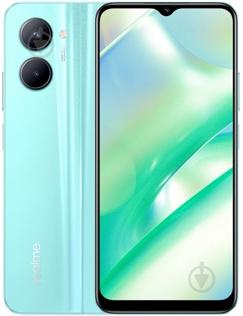 Смартфон realme C33 Dual Sim 4/128GB aqua blue (RMX3624) - фото 1 Смартфон realme C33 Dual Sim 4/128GB aqua blue (RMX3624) - фото 1