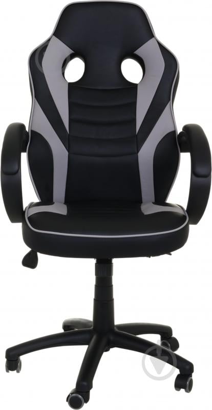 Кресло игровое Центр Меблів Идрис черно-серый - фото 3 Кресло игровое Центр Меблів Идрис черно-серый - фото 3
