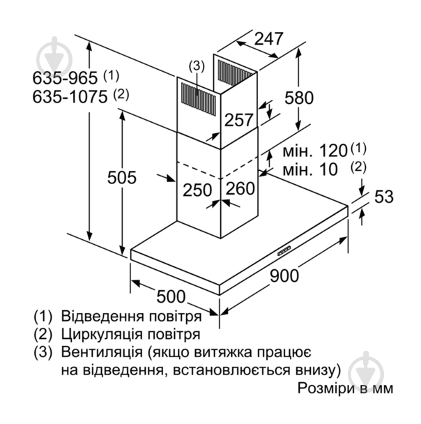 Вытяжка Siemens LC97BHM50 - фото 3