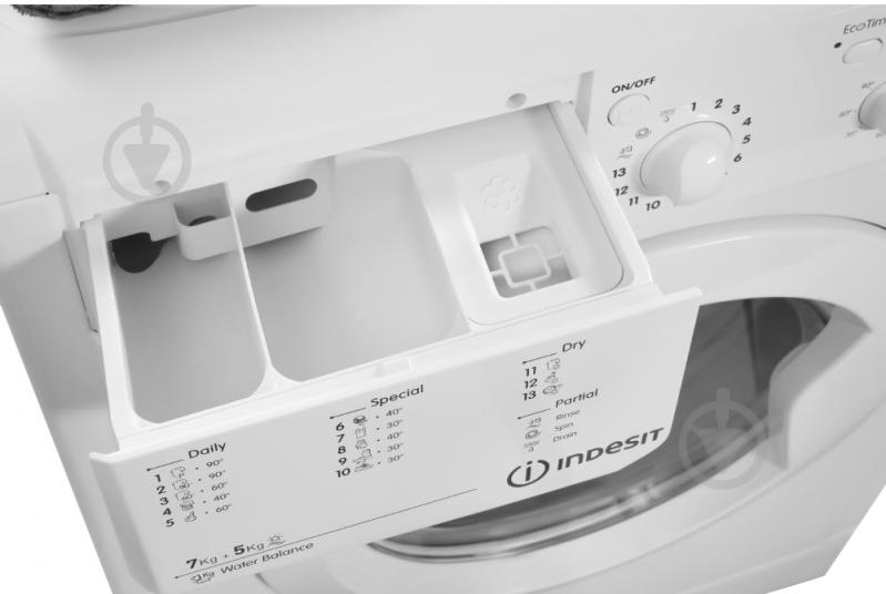 Стиральная машина с сушкой Indesit IWDE 7105 B (EU) - фото 7