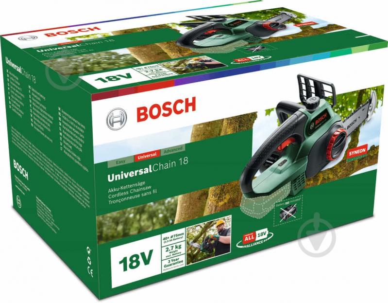 Пила цепная аккумуляторная Bosch UniversalChain 18 - фото 3